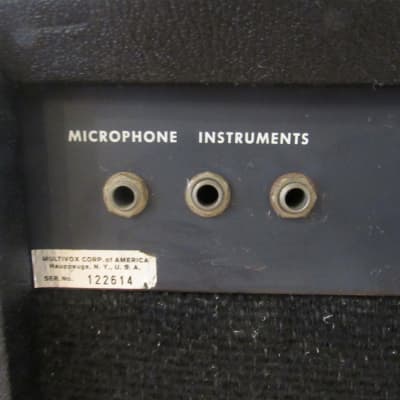 Multivox Vintage Combo Bass / Harp / Harmonica / Guitar Tube Amp - Celestion - 1970's image 3