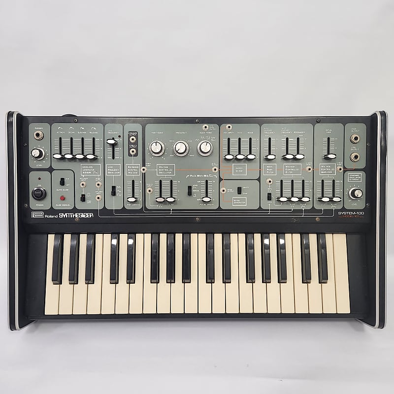 Roland System 100 Model 101 37-Key Keyboard with Original Case image 1