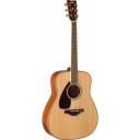 Yamaha FG820-L Left-Handed Solid Spruce Top Acoustic Guitar Mahogany - Natural