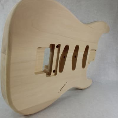 Unfinished Basswood SSS guitar body - fits Fender Strat Stratocaster neck Floyd Rose J692 image 6