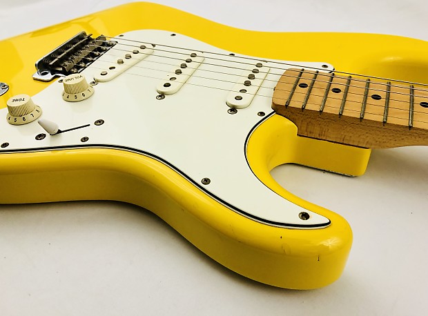 Fender Stratocaster ST-43 Japan MIJ 1993, Rebel Yellow | Reverb