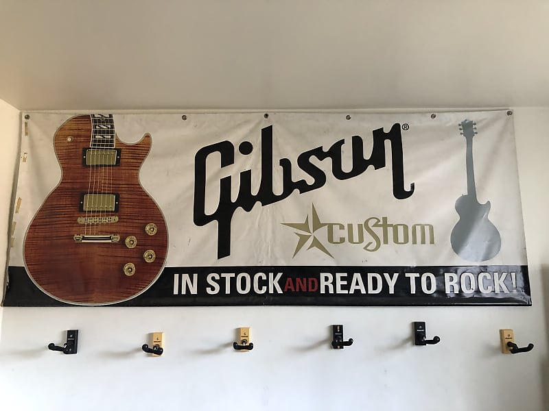 RARE!!! Gibson Guitar Custom Shop Retail Store Banner image 1