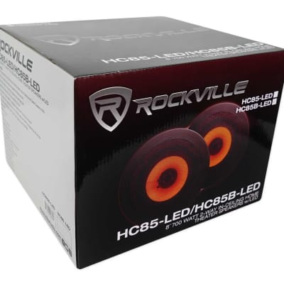 (2) Rockville HC85B-LED 8" 700 Watt In-Ceiling Home Theater Speakers w/ Blue LED image 11