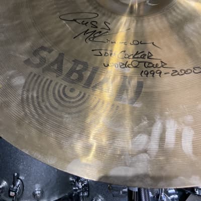 Russ McKinnon's Joe Cocker 1999-2000 World Tour Sabian 22" Heavy Ride Cymbal. Signed! 4208g image 1