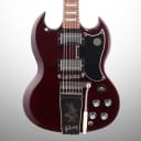 Gibson Exclusive SG Original Electric Guitar (with Maestro Vibrola and Case), Aged Cherry