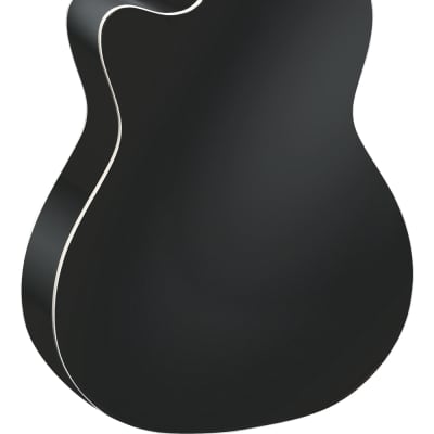 ORTEGA RCE145BK Nylon Thinline Elektro-Akustik-Gitarre 4/4 inkl. Gigbag, schwarz image 3