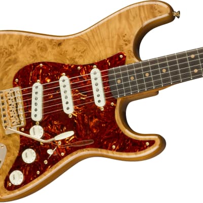 NEW ! Fender Artisan Maple Burl Stratocaster Custom Shop NOS Ebony Madagascar Board - Aged Natural - Authorized Dealer - Pre-Order image 1