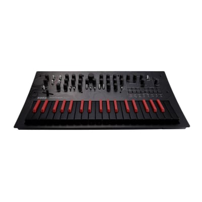 Korg Minilogue Bass Limited Edition 37-Key Polyphonic Analog Synthesizer with 100 Preset Sounds, 8 Voice Modes, and 16-Step Sequencer Onboard