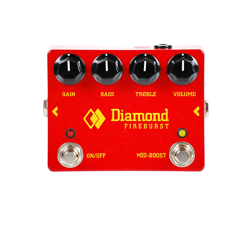 ギター DIAMOND Guitar Pedal FIRE BURST Diamond Fireburst Fuzz/Distortion - YouTube