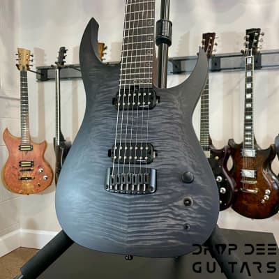 Schecter Custom Shop Keith Merrow KM-7 MK-III Pro USA Signature 7-String Electric Guitar w/ Case-Trans Black Pearl image 4