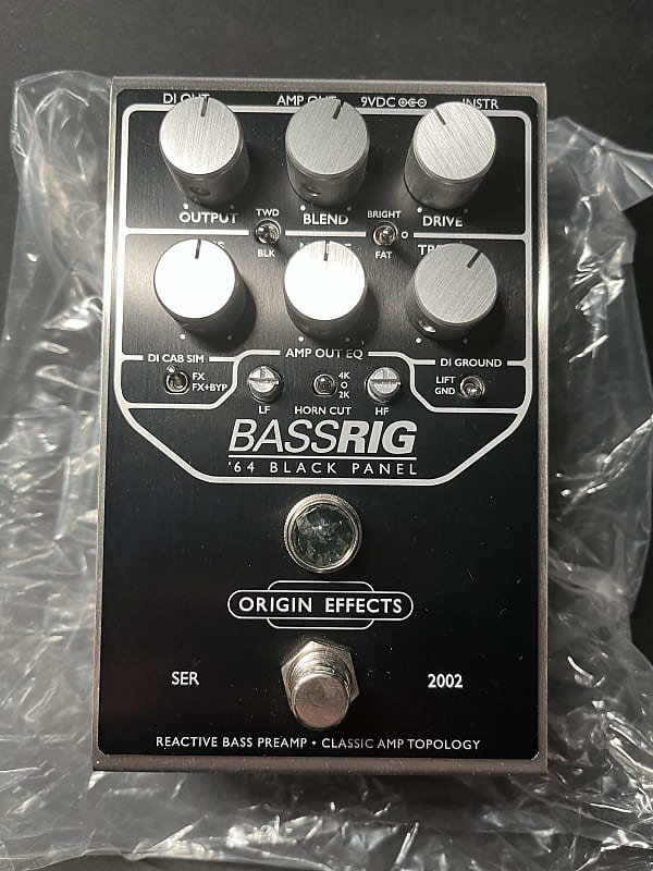 Origin Effects BASSRIG '64 Black Panel