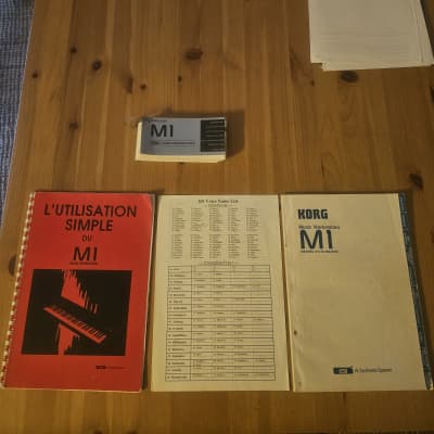 Korg M1 Manuals - Excellent Condition