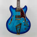 Used D'Angelico EX-DC Semi-Hollow Body Guitar in Blue