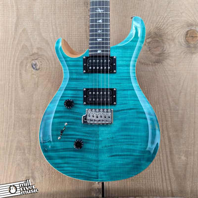 Paul Reed Smith PRS SE Lefty Custom 24 Left-Handed Electric Guitar Turquoise w/Bag image 1