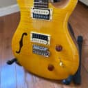 PRS SE Custom 22 Semi-Hollow Electric Guitar Santana Yellow in As-New Mint Condition