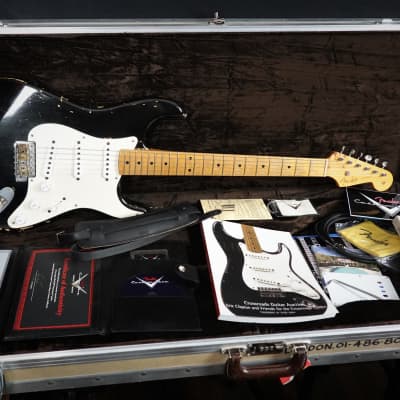Fender Eric Clapton Blackie Strat MB by Yuri Shishkov 2006 Original flightcase and all case candies! image 8