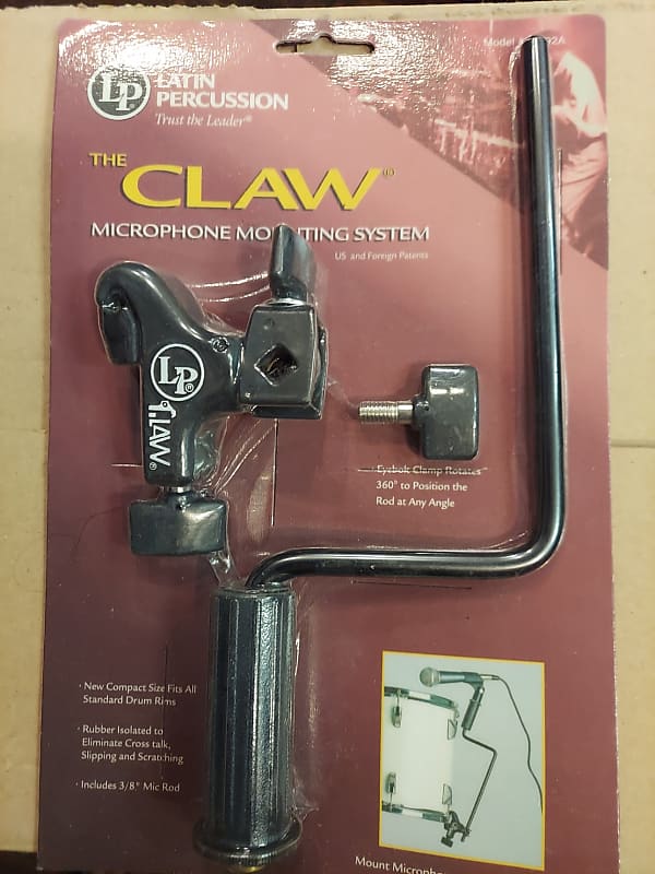 Latin Percussion LP592A The Claw Mic Mounting System Black Reverb