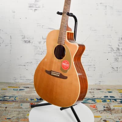 New Fender® Newporter Player Walnut Fingerboard Acoustic Electric Guitar Natural image 4