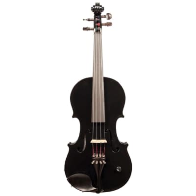 Barcus Berry BAR-AEBK-U 4-String Violin, Right, Piano Black, 4/4 image 1