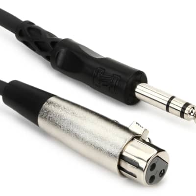 Hosa STX-120F XLR Socket to 1/4-inch TRS Plug Cable - 20 feet image 1