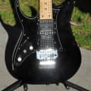 Ibanez RG550 1989-91 Black Electric Guitar Natural Relic Fugigen Left-Hand Model Non-Original Trem