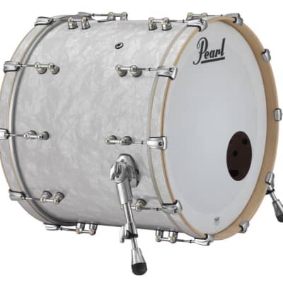 Pearl Music City Custom Reference Pure 26"x18" Bass Drum w/o BB3 Mount PEARL WHITE OYSTER RFP2618BX/C452 image 10