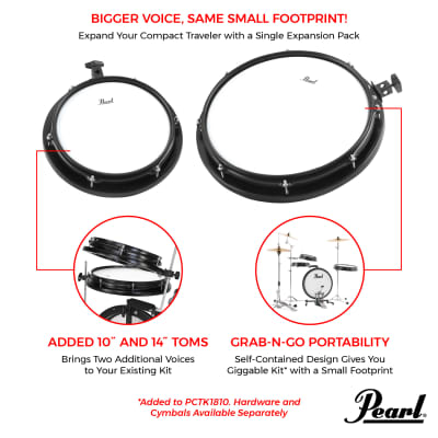 Pearl Compact Traveler 10" & 14" Expansion Pack image 5