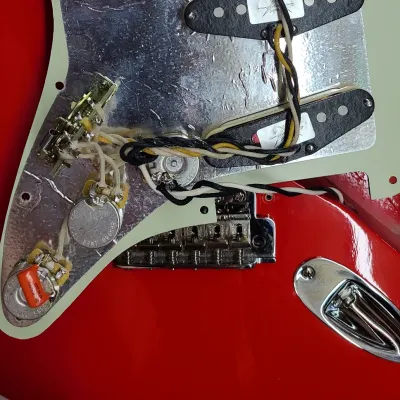 Custom Fender Stratocaster Hot Rod Red Nitro Knopfler '61 Inspired w/Gigbag Very Light Relic image 11