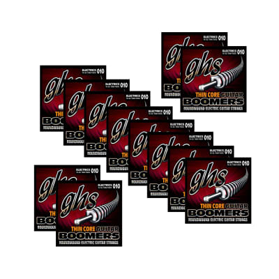 12 Pack GHS Strings GBTNT 8 Boomers 8 String Thin Thick Electric