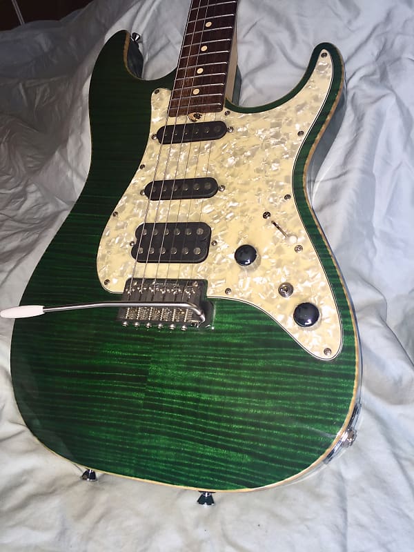 Tom Anderson Drop Top Classic 2002 Flamed MapleTrans Forest Green