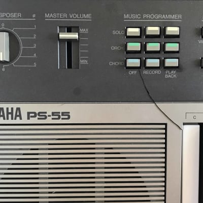 1983 Yamaha PortaSound PS-55 Portable Vintage FM Synthesizer & PCM Drum Machine image 3