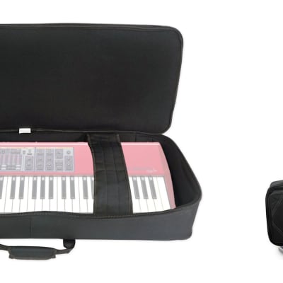 Rockville BEST BAG 49 Padded Rigid Keyboard Gig Bag Case for Nord Electro 2 61