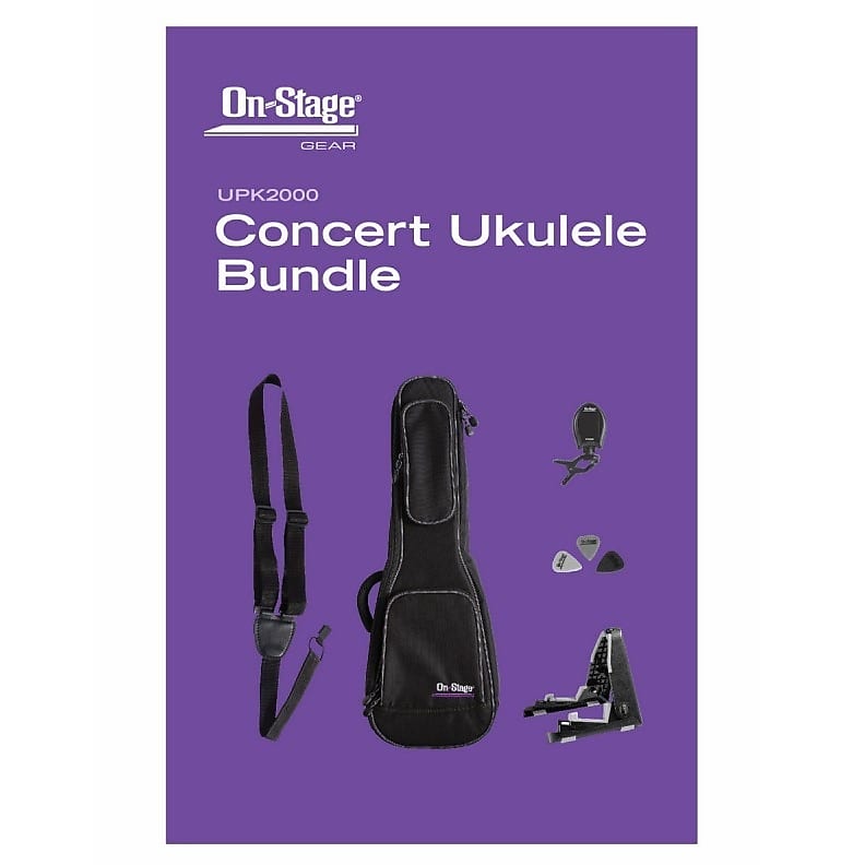Mint On-Stage UPK2000 Concert Ukulele Bundle image 1