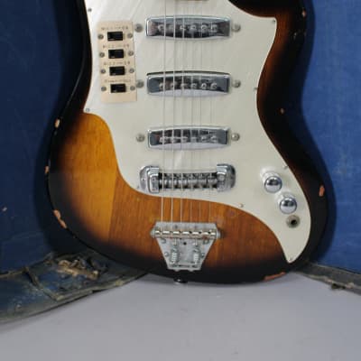 1960s Teisco ET-300 Vintage Sunburst w/SSC image 2
