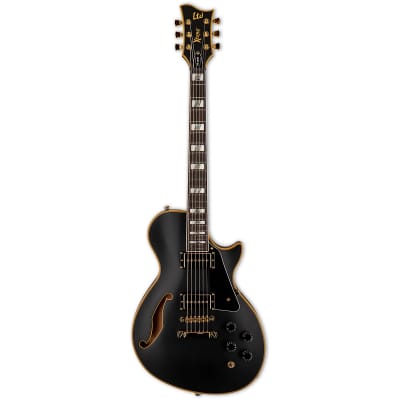 ESP LTD Xtone PS-1000 Vintage Black Semi-Hollow Electric Guitar B-Stock for sale