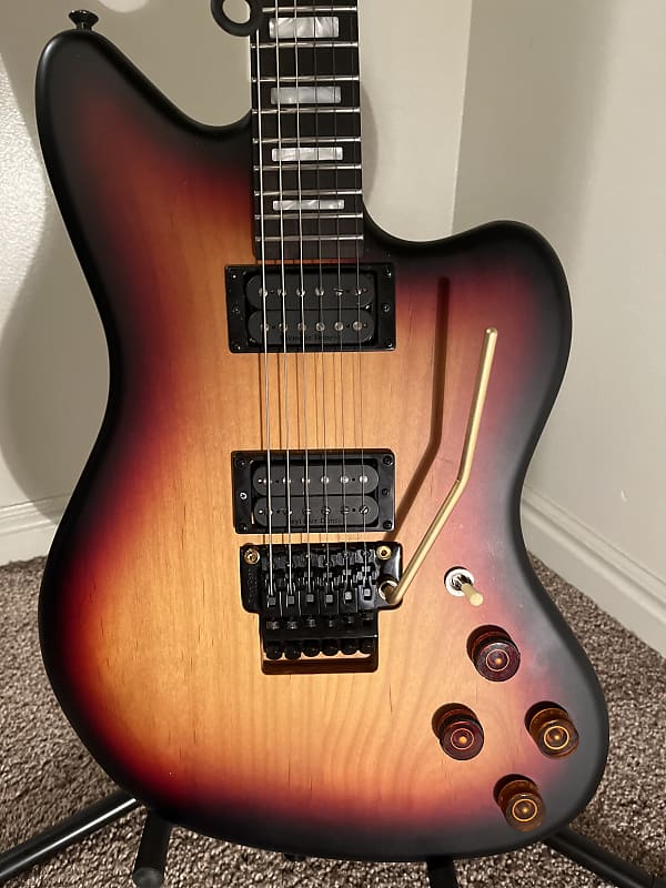 Warmoth Jazzmaster Black-red-yellow burst