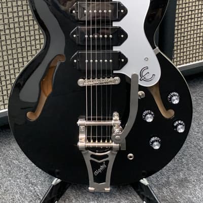 Epiphone Riviera Custom P-93 Royale Black Pearl with Case for sale