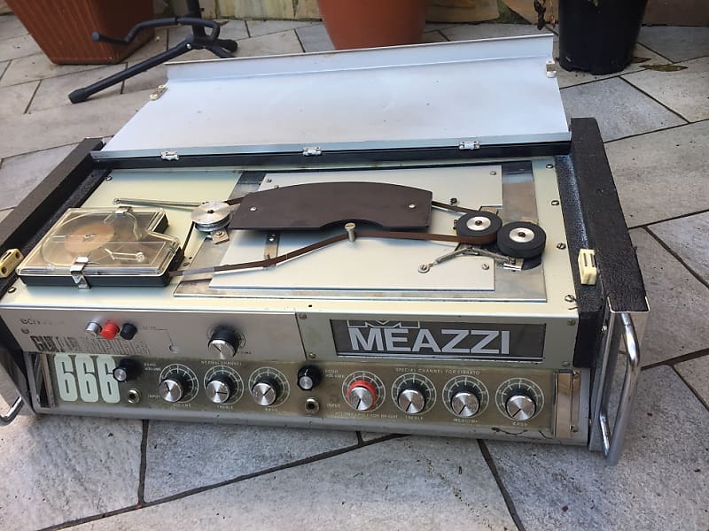 Meazzi Guitar Head Amplifier 666 Vintage Analog Tape Echo Western Sound image 1