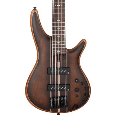 Used Ibanez SR1355B Premium 5 String Bass - Dual Mocha Burst Flat