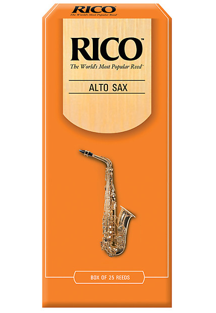 Rico Alto Saxophone Reeds, Strength 3.0, 25-pack image 1