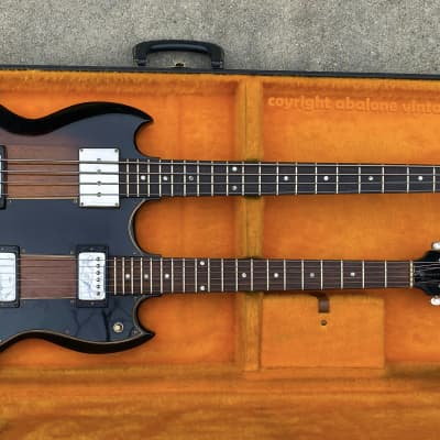 1966 Gibson EBSF-1250 Double Neck Guitar | Bass. With Fuzztone! Sunburst image 2