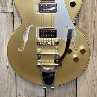 New 2020 Gretsch G5655T Electromatic Center Block Jr., Bigsby 2020 Casino  Gold,  Setup With Extras image 1