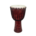 Tycoon Percussion Red Marble Rope Tuned Djembe 10"
