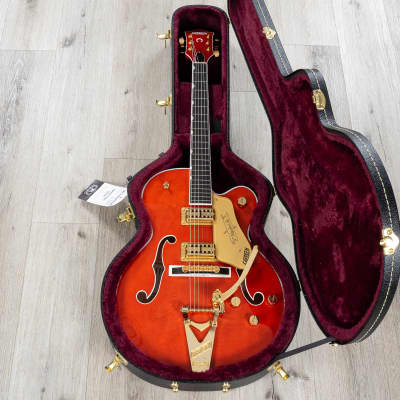 Gretsch G6120TG Players Edition Nashville Hollow Body Guitar, Orange Stain image 12