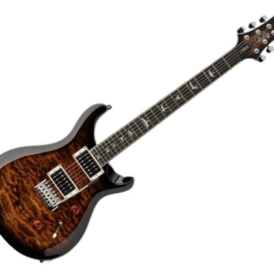 PRS SE Custom 24 Quilt Package Electric Guitar - Black Gold Sunburst - Used