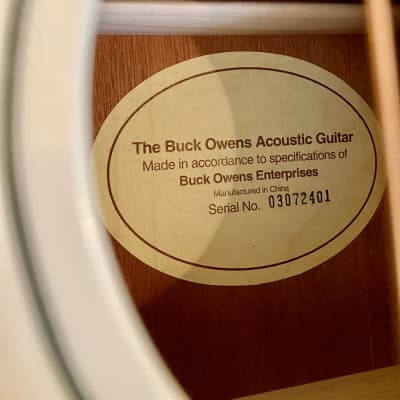 Vintage Buck Owens Acoustic Guitar Red, White+Blue By Fender Americana New In Box, Old Stock Harmony image 6