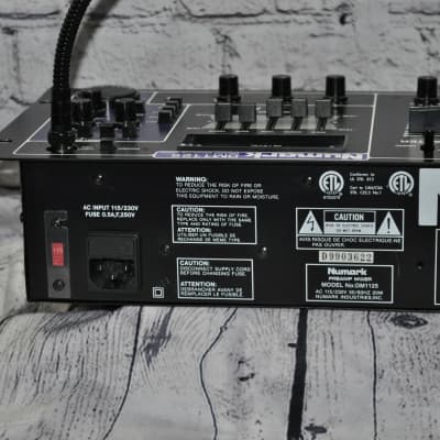 NUMARK DM-1125 STEREO DJ MIXER with DIGITAL SAMPLER EXC COND | Reverb