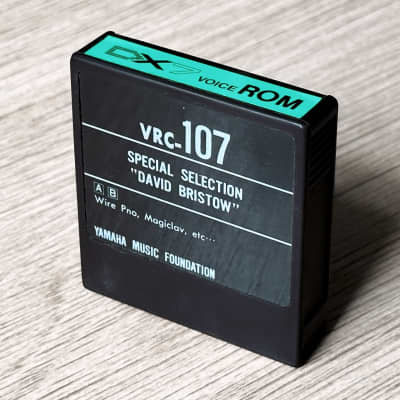 Yamaha DX7 VRC-107 David Bristow 'Special Selection'  // Very Rare Voice ROM Data Cartridge