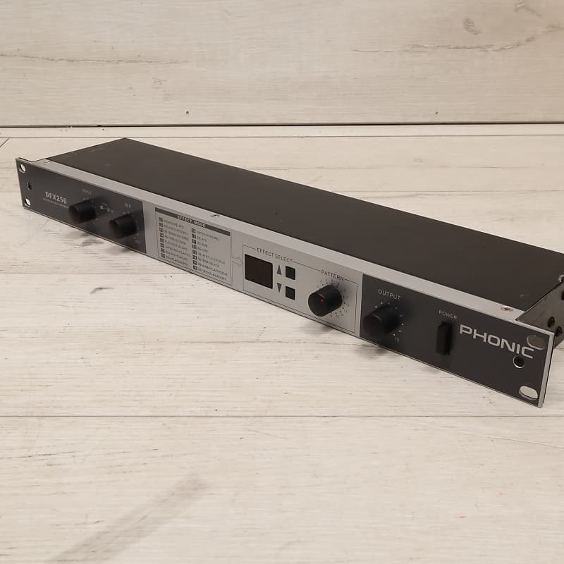 Phonic DFX256 Multi Effects Rackmount Processor Reverb