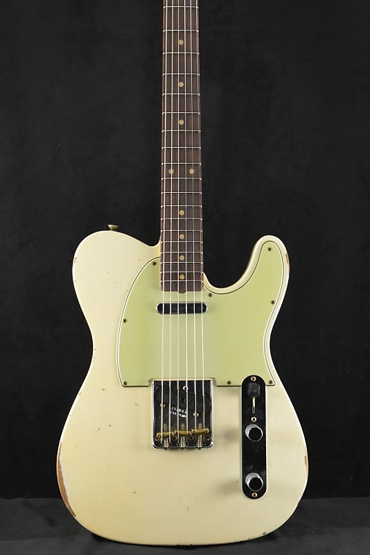 Fender Custom Shop '61 Telecaster Relic - Aged Olympic White | Reverb